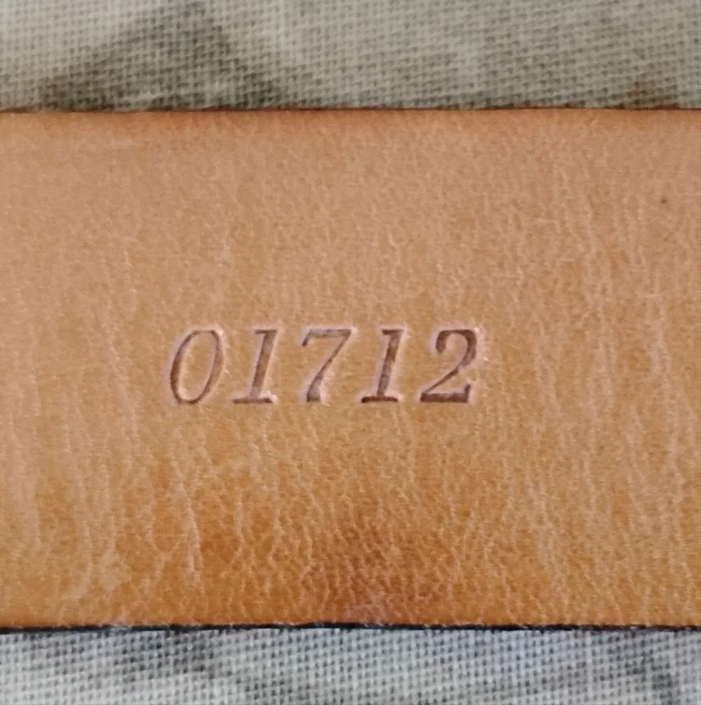 MARTIN DINGMAN ALLIGATOR GRAIN ITALIAN CALFSKIN BELT